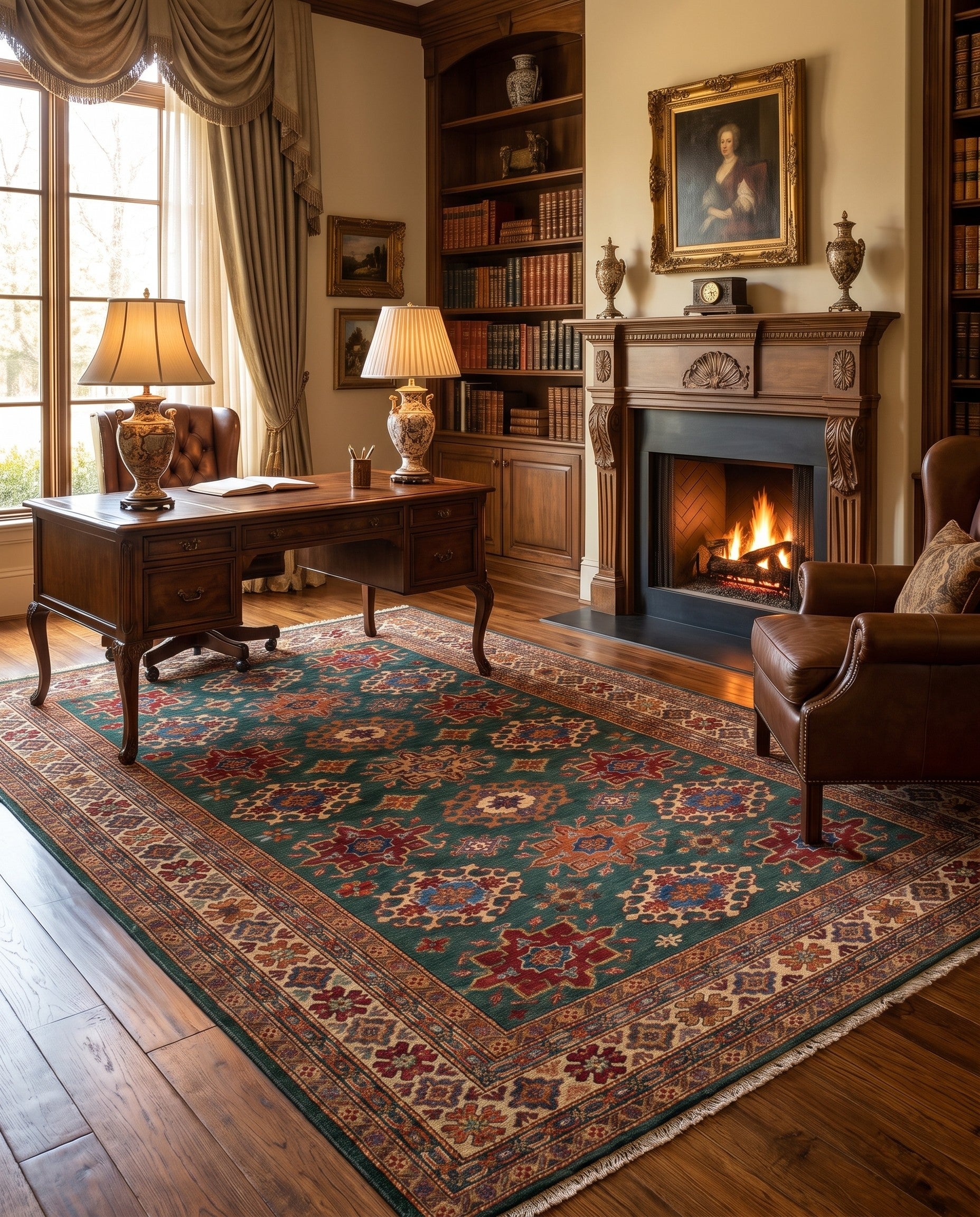 6' 2 x 8' 9 Hand Knotted Kazak Rug