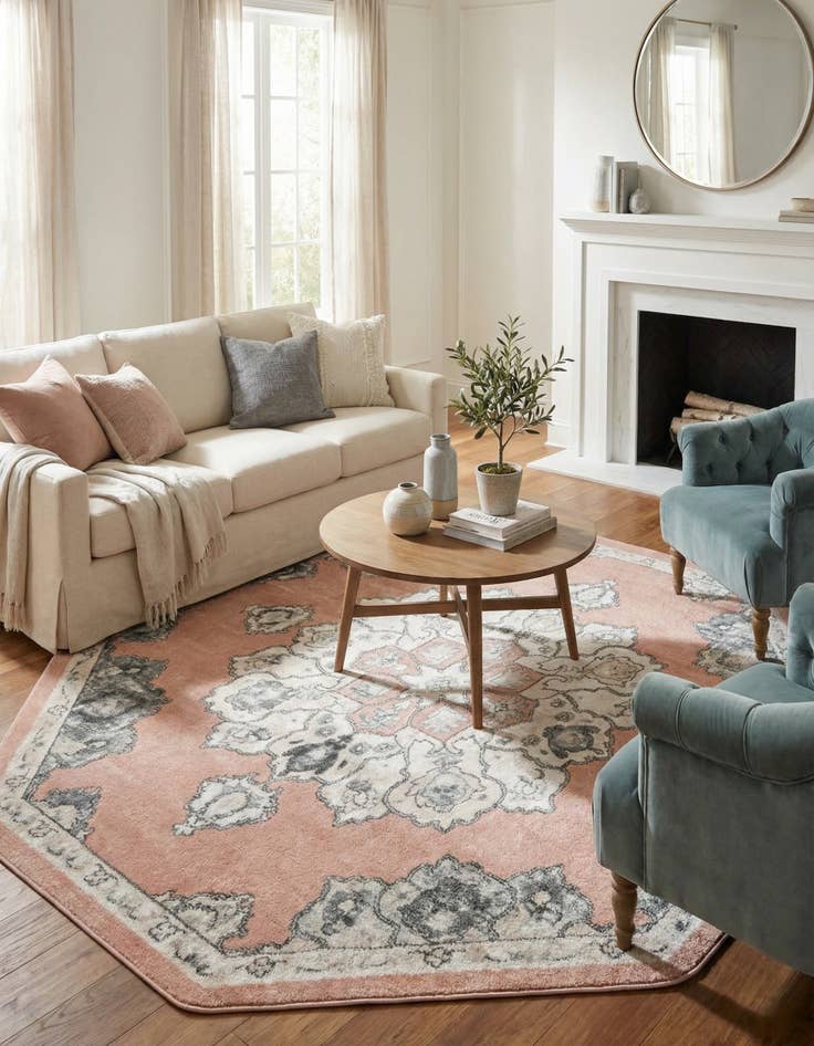 Detail image of 7' 10 x 7' 10 Parker Octagon Rug