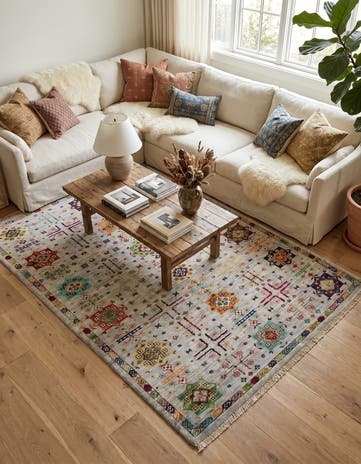 4' x 6' 2 Hand Knotted Ariana Ziegler Rug