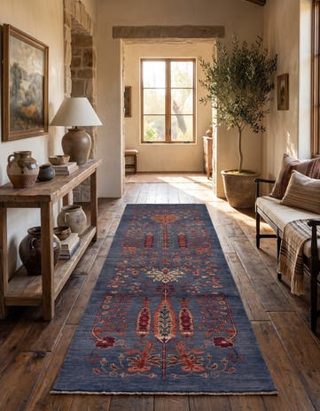 2' 9 x 8' Hand Knotted Ariana Runner Rug