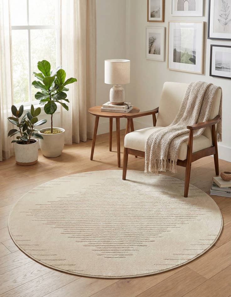 Detail image of 5' x 5' Contour Round Rug