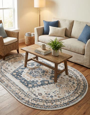 4' x 6' Oxford Oval Rug