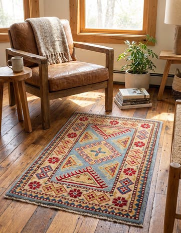 2' 1 x 3' Hand Knotted Kazak Rug