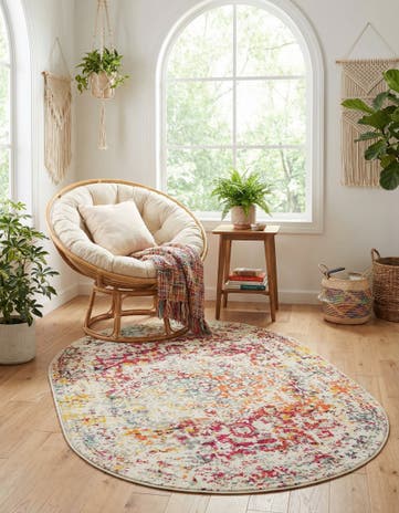 Light Multi Arlington Oval Rug