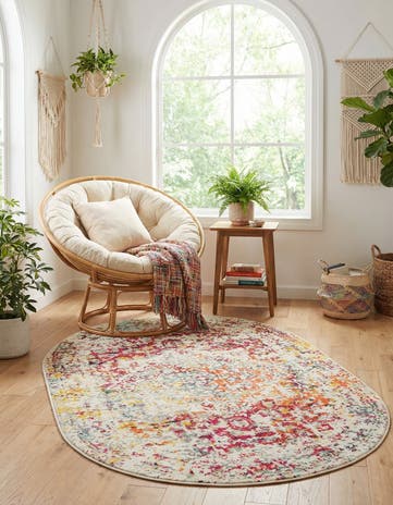Light Multi Arlington Oval Rug