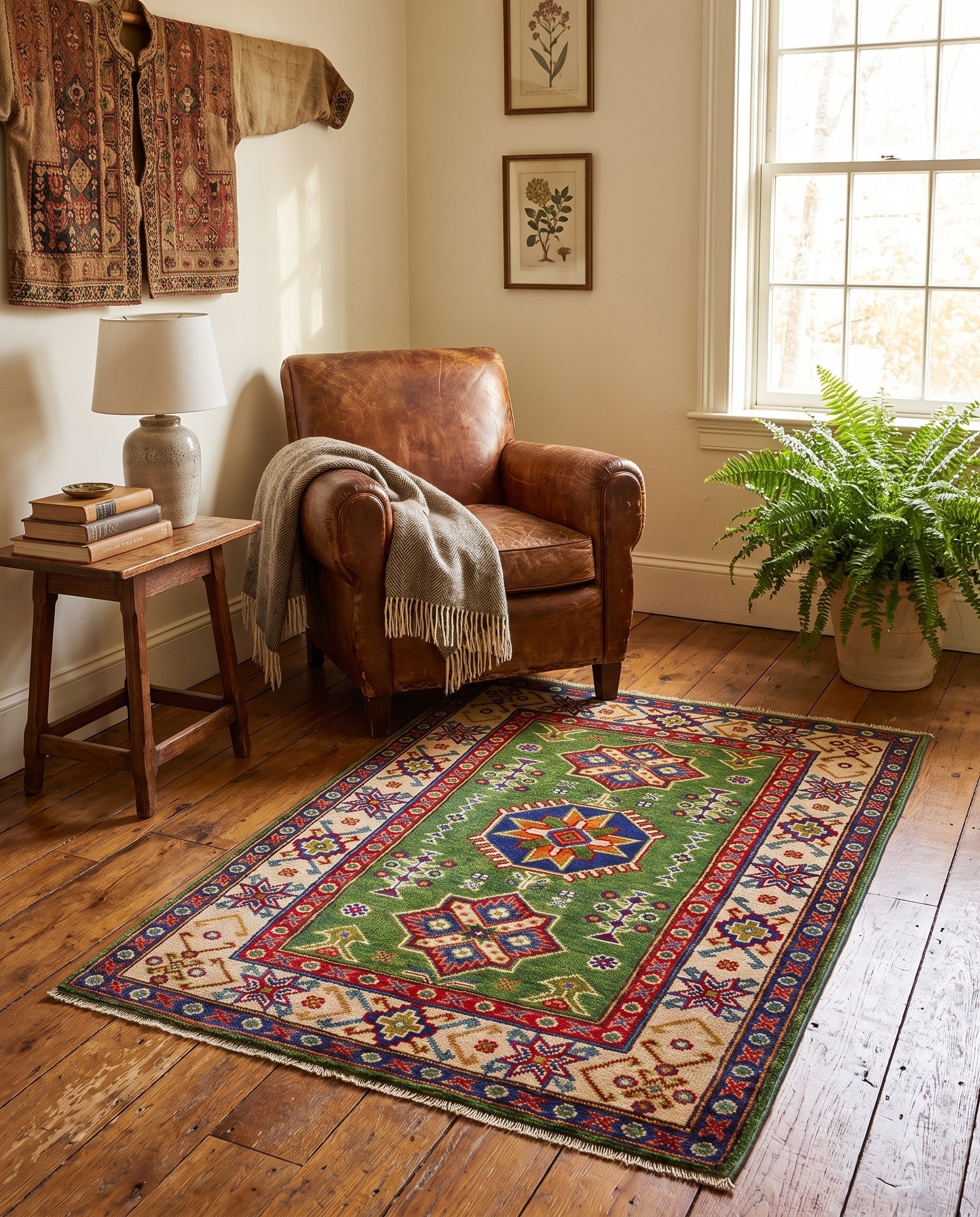 2' 8 x 4' 2 Hand Knotted Kazak Rug