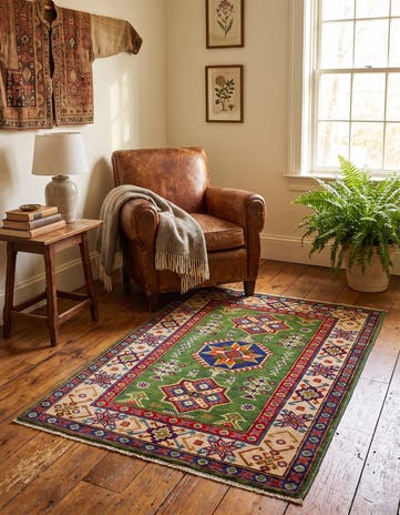 2' 8 x 4' 2 Hand Knotted Kazak Rug