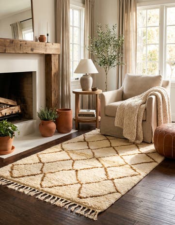 2' 10 x 5' 2 Hand Knotted Moroccan Wool Rug