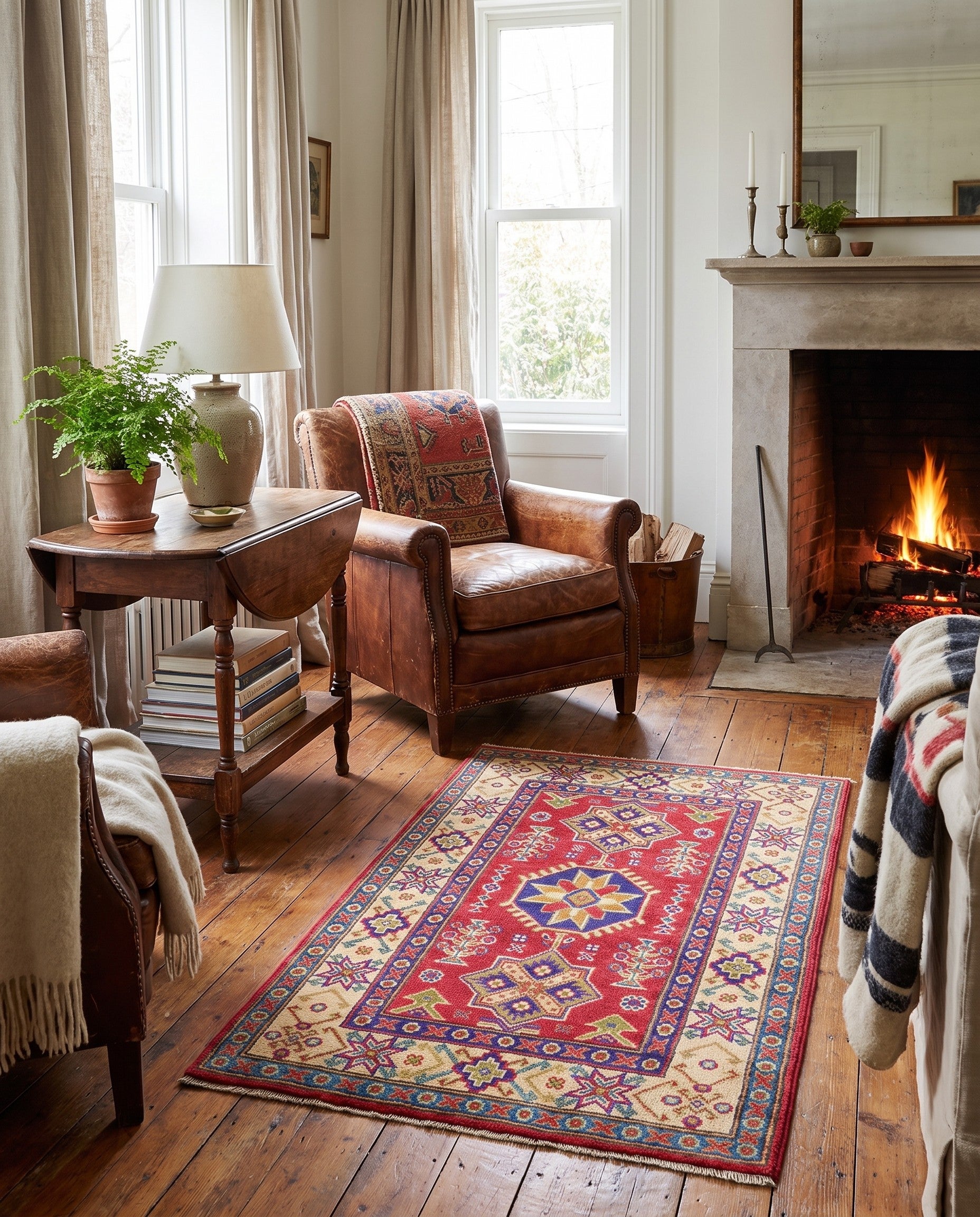 2' 8 x 4' 2 Hand Knotted Kazak Rug