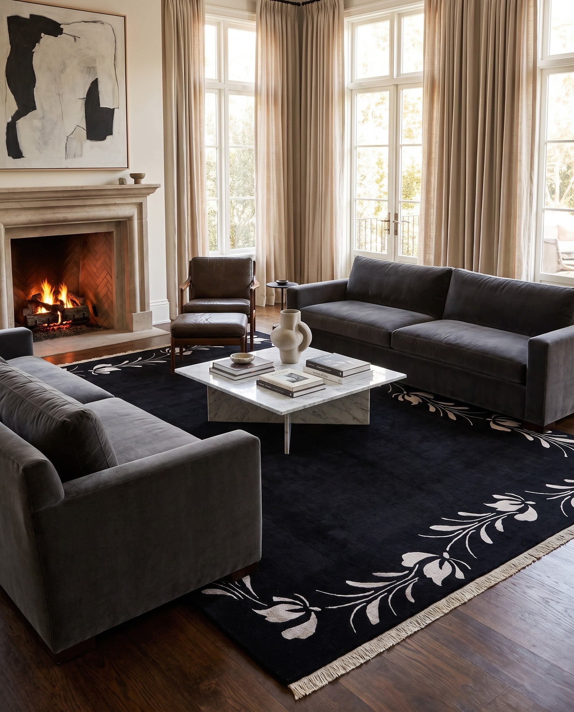 8' 3 x 11' 9 Hand Knotted Darya Wool Rug