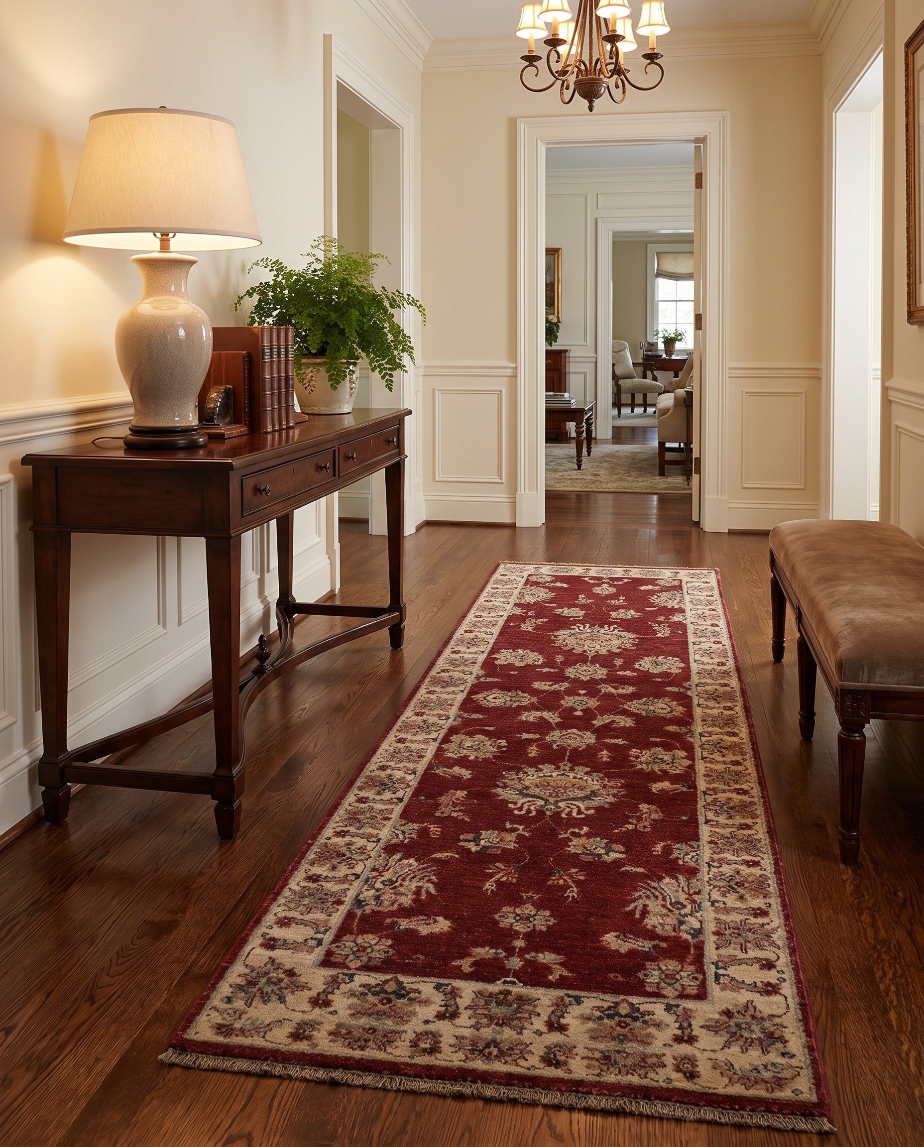 2' 7 x 8' 5 Hand Knotted Ziegler Runner Rug