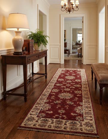 2' 7 x 8' 5 Hand Knotted Ziegler Runner Rug