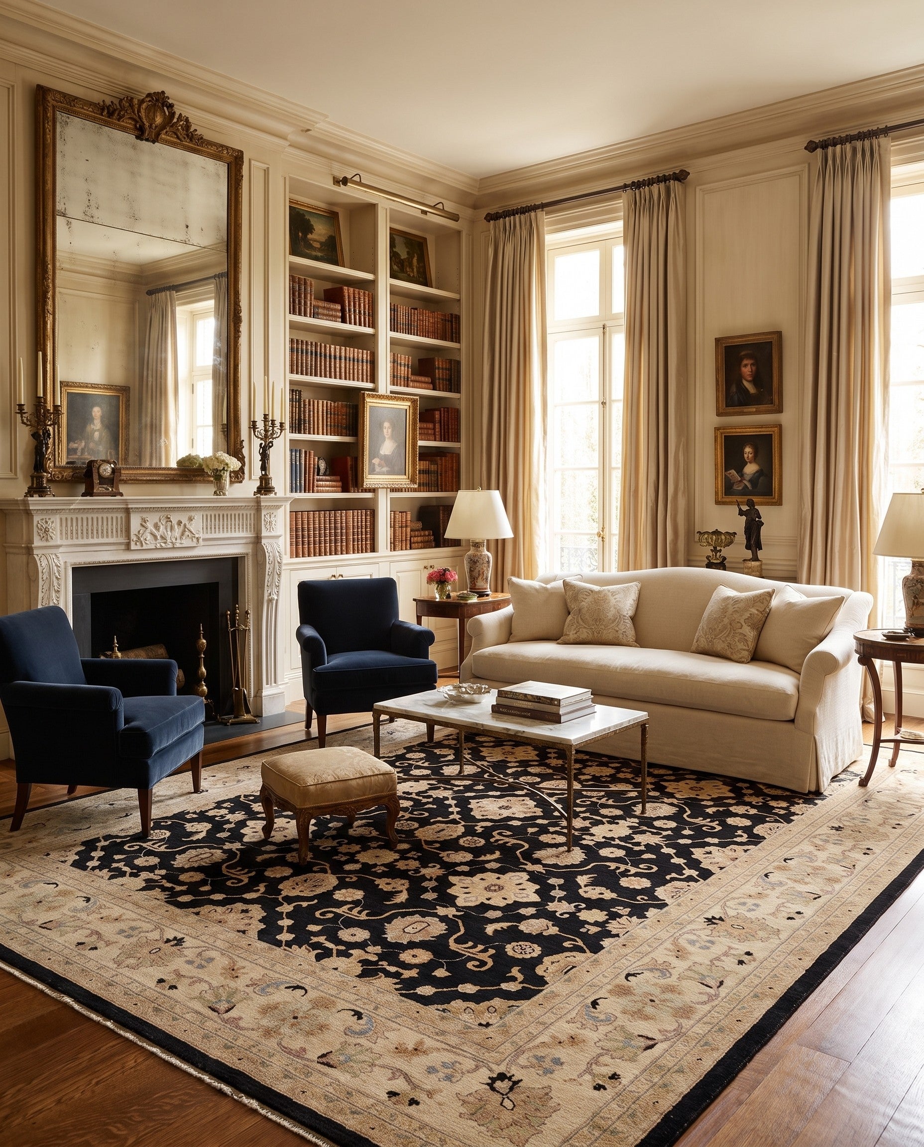 9' 2 x 12' Hand Knotted Ziegler Rug