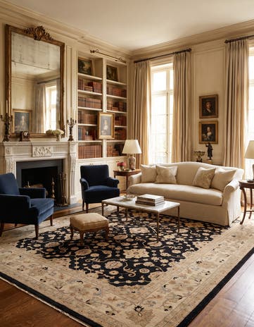 9' 2 x 12' Hand Knotted Ziegler Rug