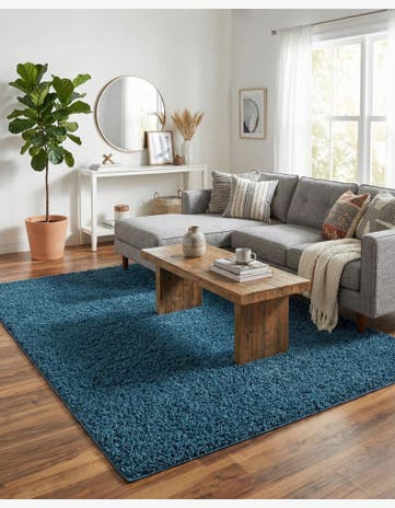 7' x 10' Comfort Solid Shag Rug