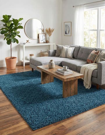 7' x 10' Comfort Solid Shag Rug