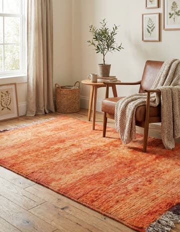 3' 5 x 6' Hand Knotted Moroccan Wool Rug