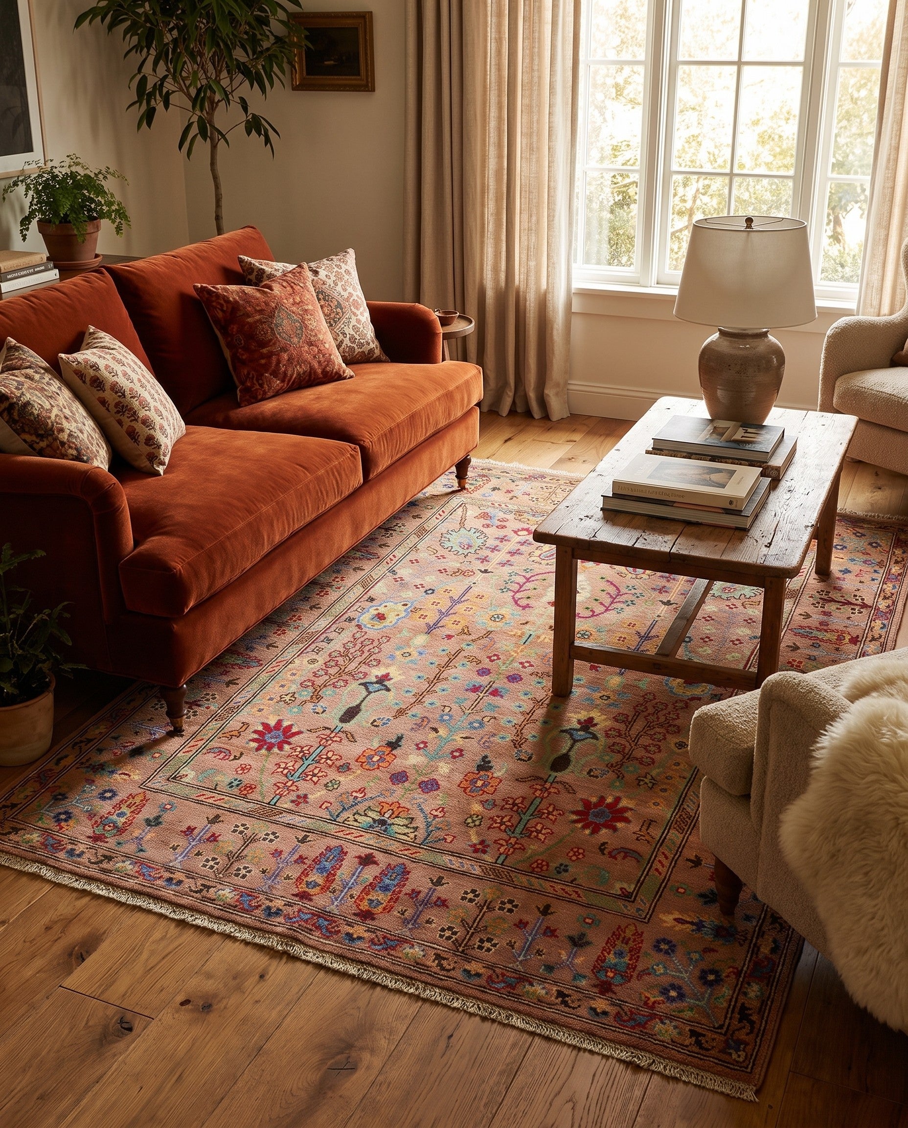 4' 9 x 5' 11 Hand Knotted Kazak Rug