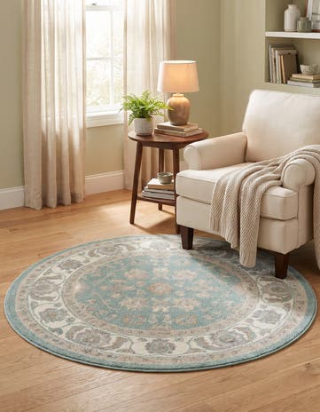 125cm x 125cm Aurelia Alfombra redondo