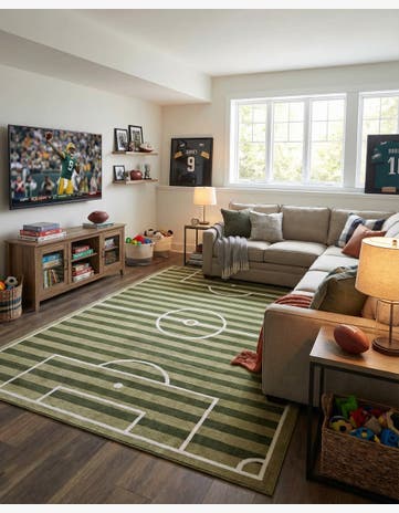 7' x 10' Sports Washable Rug