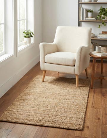 Natural Hand Woven Chunky Jute Rug