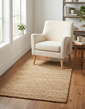 3' 1 x 5' 1 Hand Woven Chunky Jute Rug