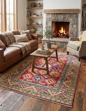 4' x 6' Hand Knotted Kazak Rug