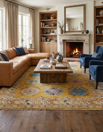 6' 8 x 10' Hand Knotted Kazak Rug