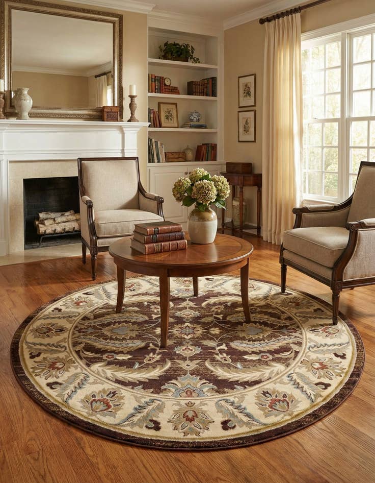 Detail image of 7' 10 x 7' 10 Aditi Round Rug