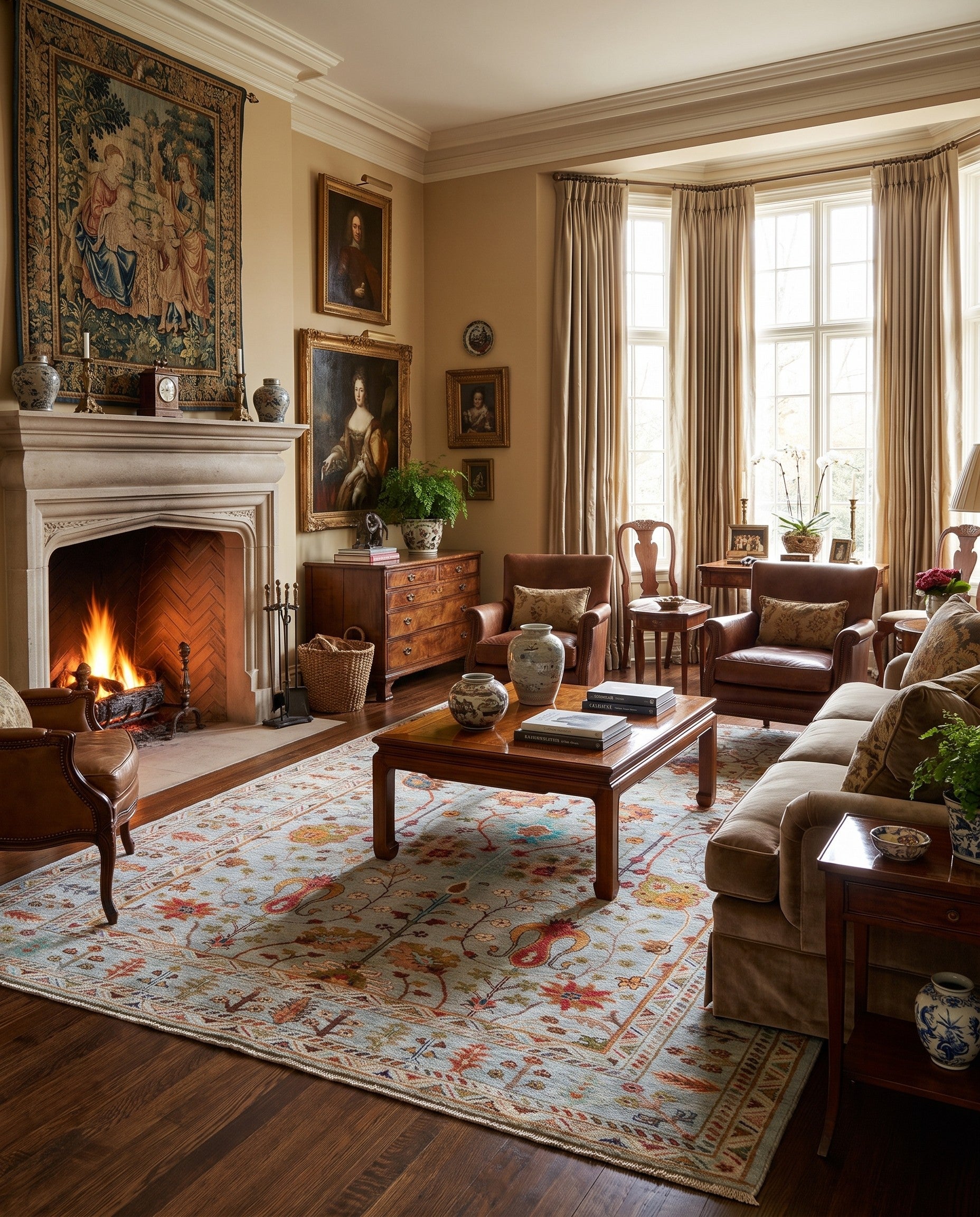 5' 9 x 7' 10 Hand Knotted Ariana Ziegler Rug