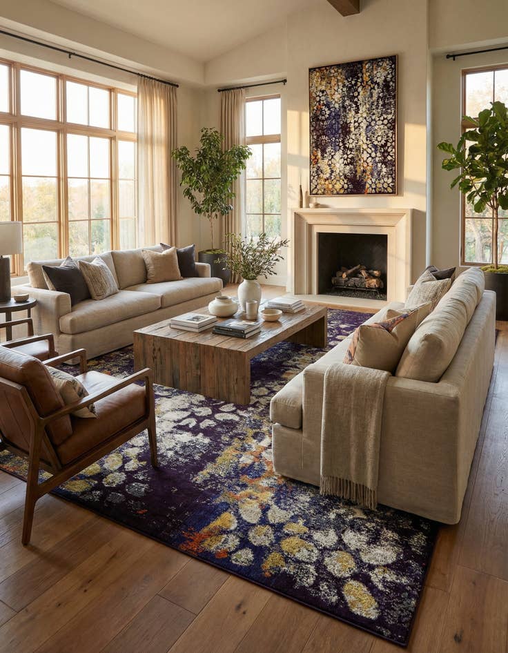 Detail image of 10' 6 x 16' 5  Washable Arte Rug