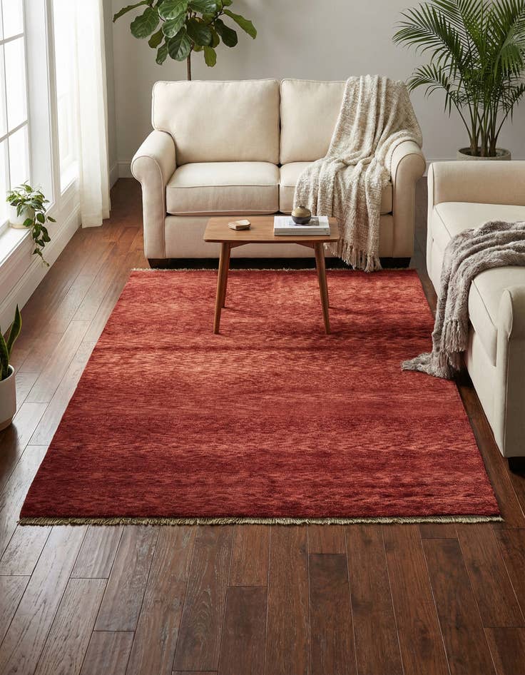 Detail image of 4' 7 x 6' 4 Hand Knotted Modern Ziegler Rug