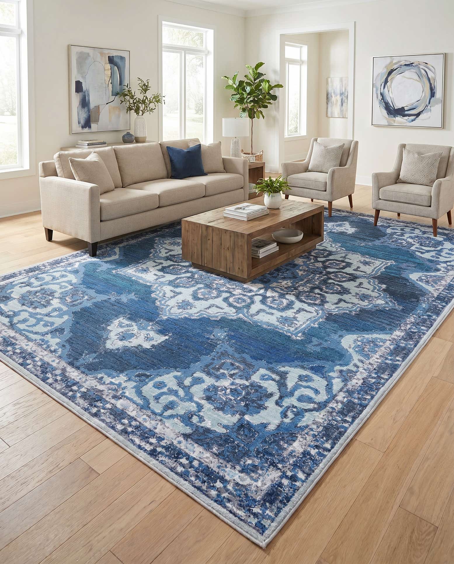 10' 6 x 13' Washable Renaissance Rug