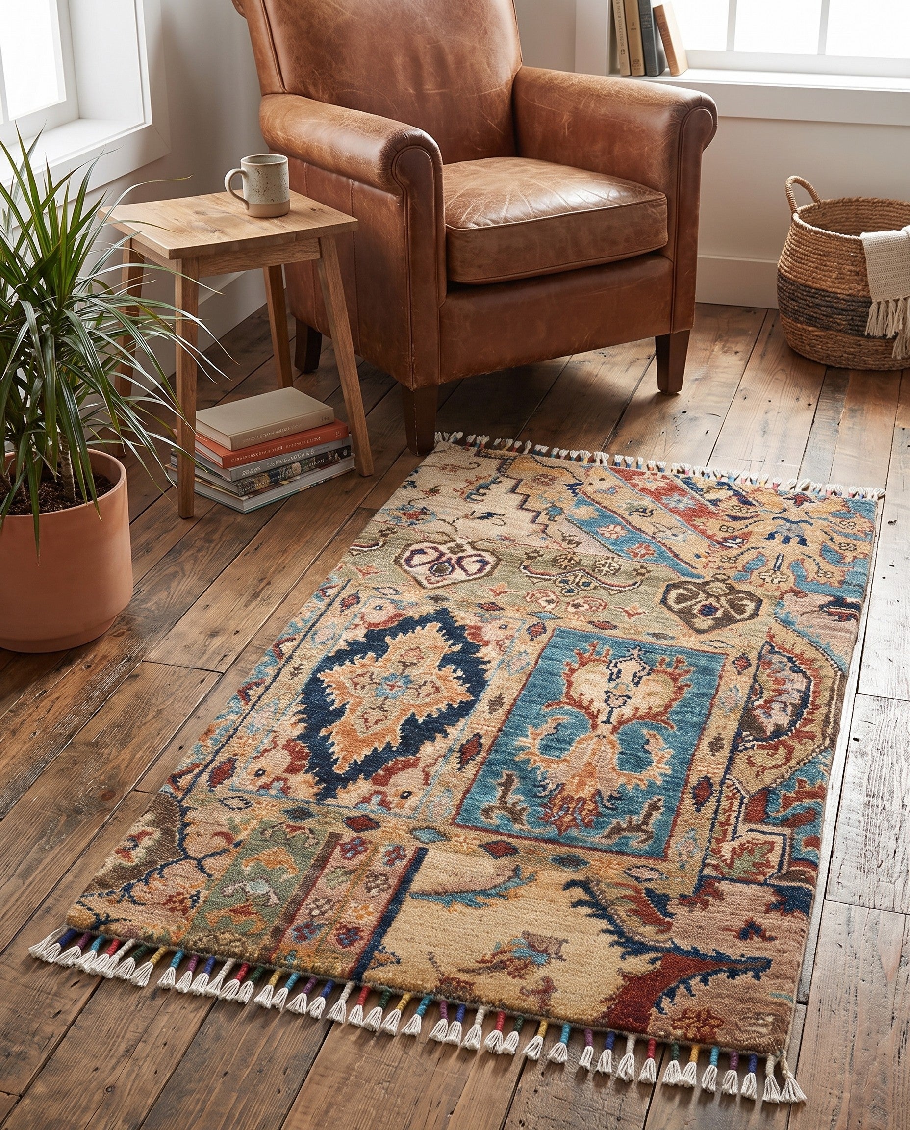 1' 10 x 3' Hand Knotted Ariana Ziegler Rug