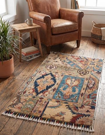 1' 10 x 3' Hand Knotted Ariana Ziegler Rug