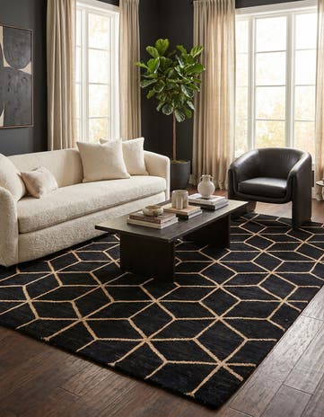 6' 9 x 10' 4 Hand Knotted Darya Wool Rug