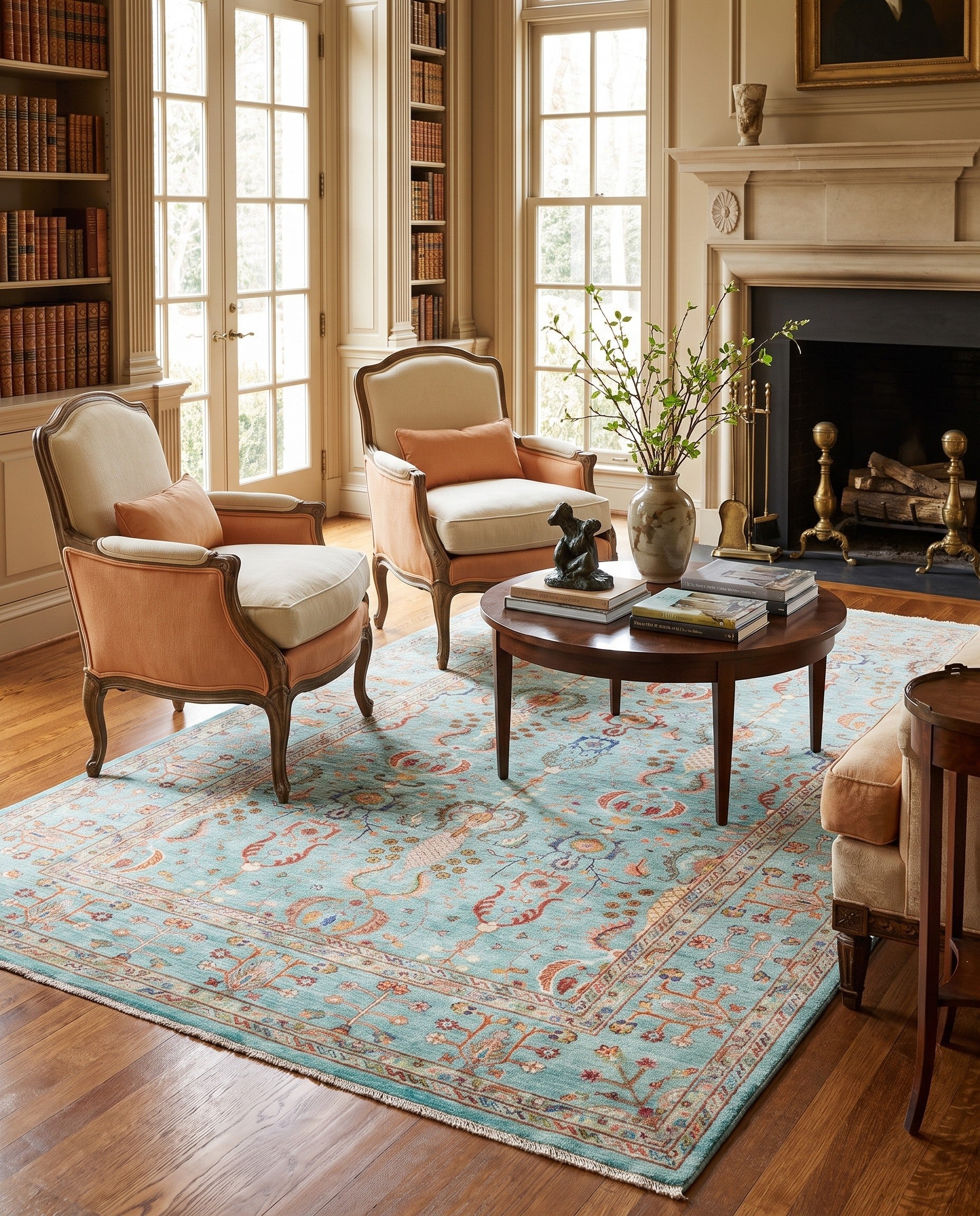 6' 4 x 10' 9 Hand Knotted Ariana Ziegler Rug
