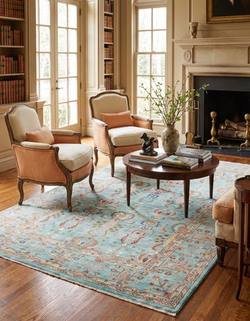 6' 4 x 10' 9 Hand Knotted Ariana Ziegler Rug