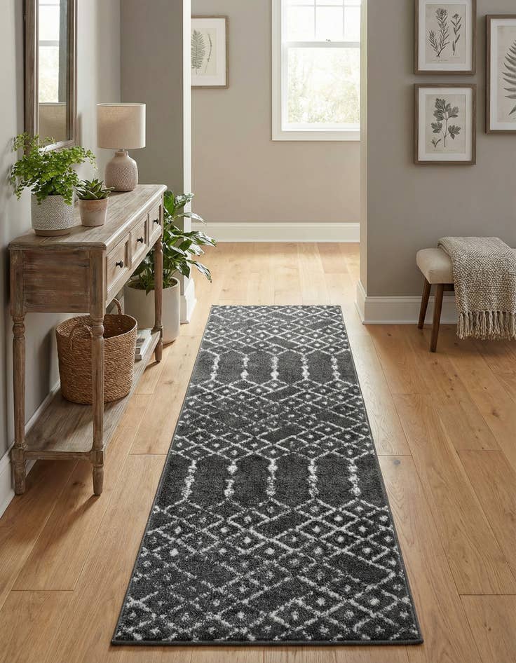 Detail image of 2' x 6' Paxon Trellis Runner Rug
