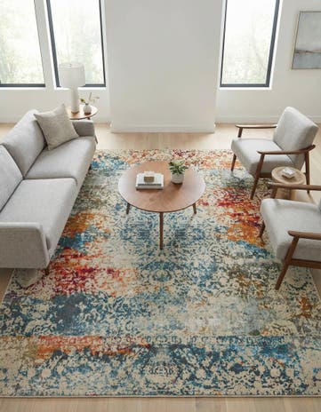 Cream Santiago Square Rug