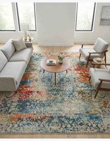 Cream Santiago Square Rug
