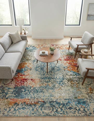 Cream Santiago Square Rug