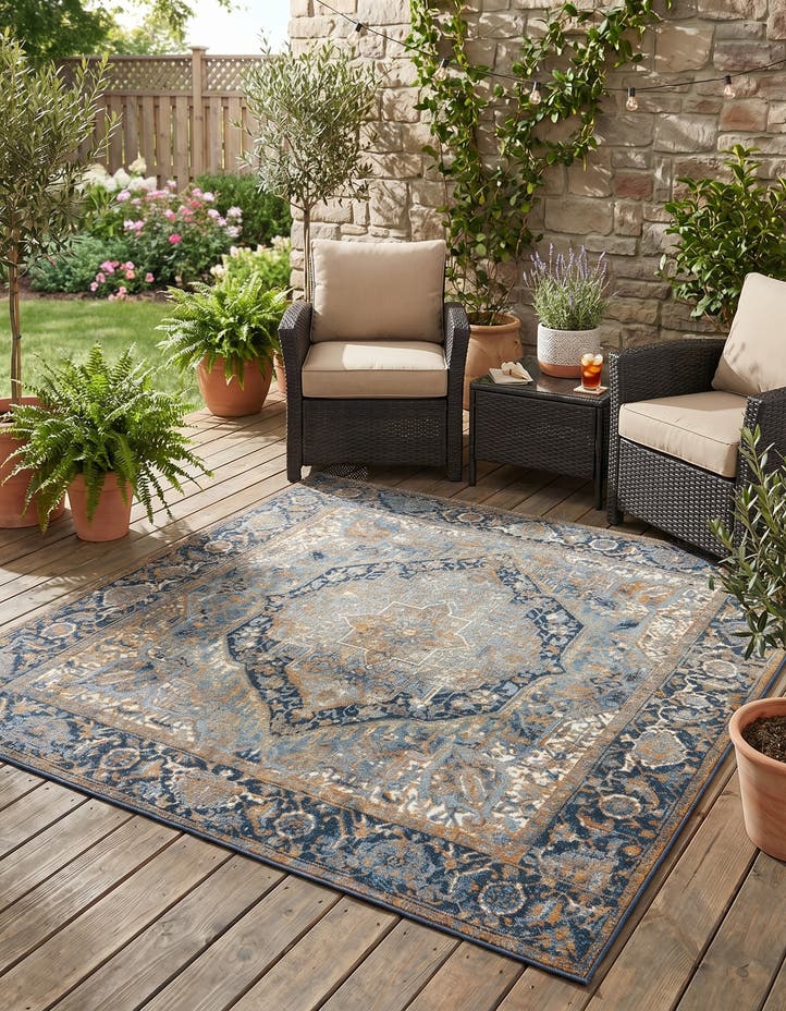6' x 6' Easy-Clean Traditional Indoor / Ou...