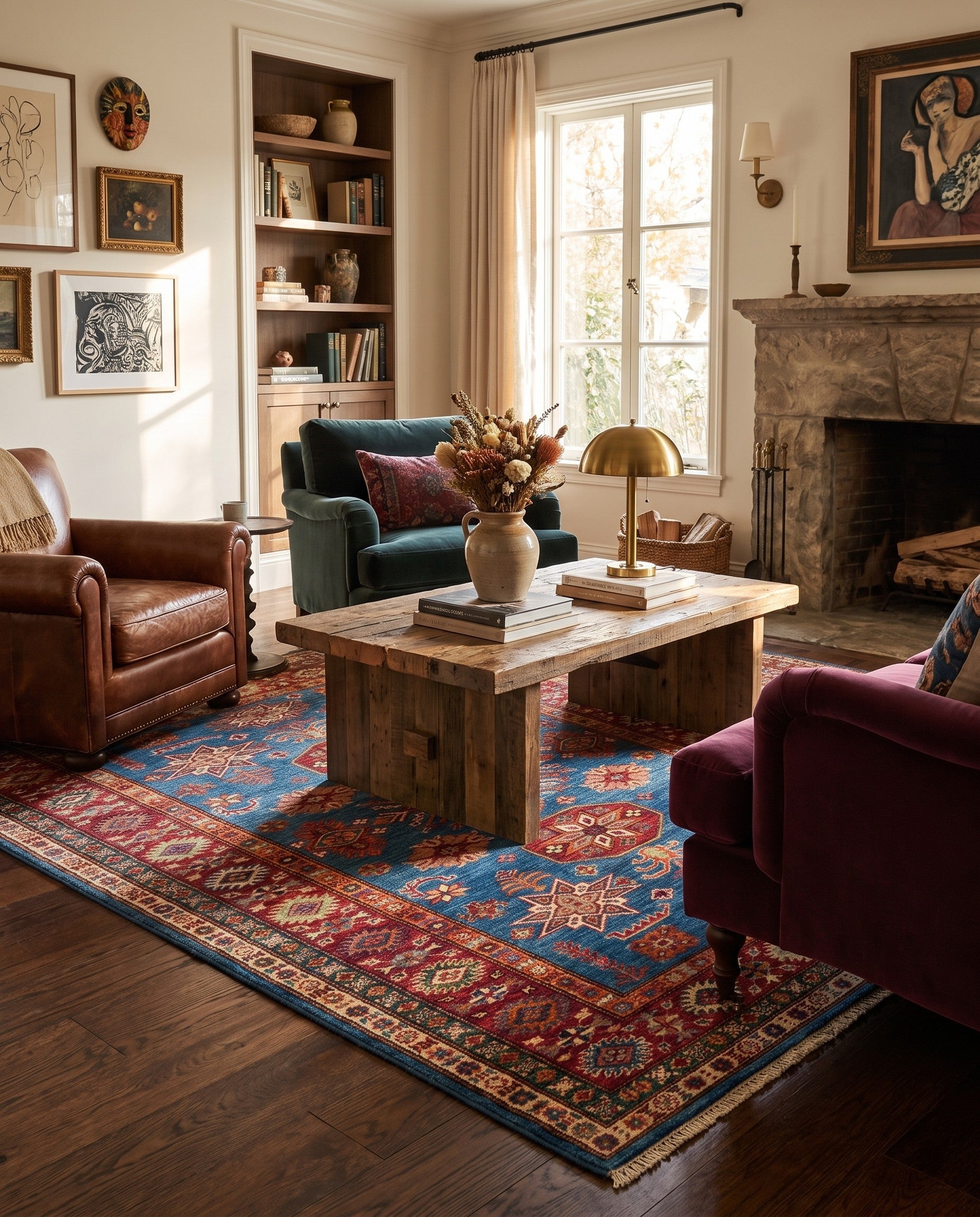 4' 1 x 5' 10 Hand Knotted Kazak Rug