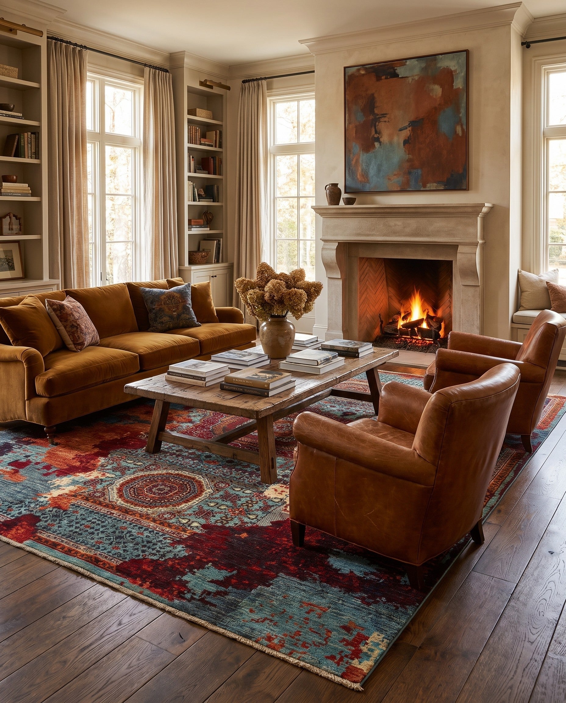 8' 10 x 10' 3 Hand Knotted Mamluk Ziegler Rug