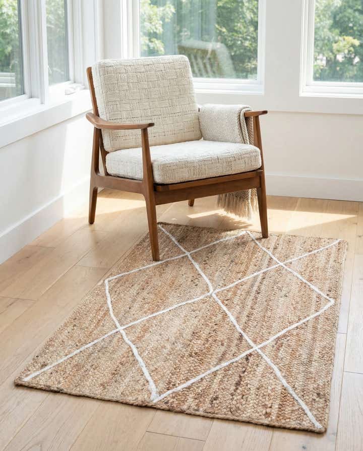 3' 3 x 5' 1 Handmade Braided Jute Rug