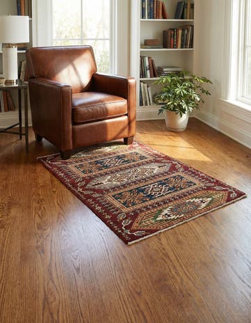 3' x 4' Hand Knotted Kazak Oriental Rug