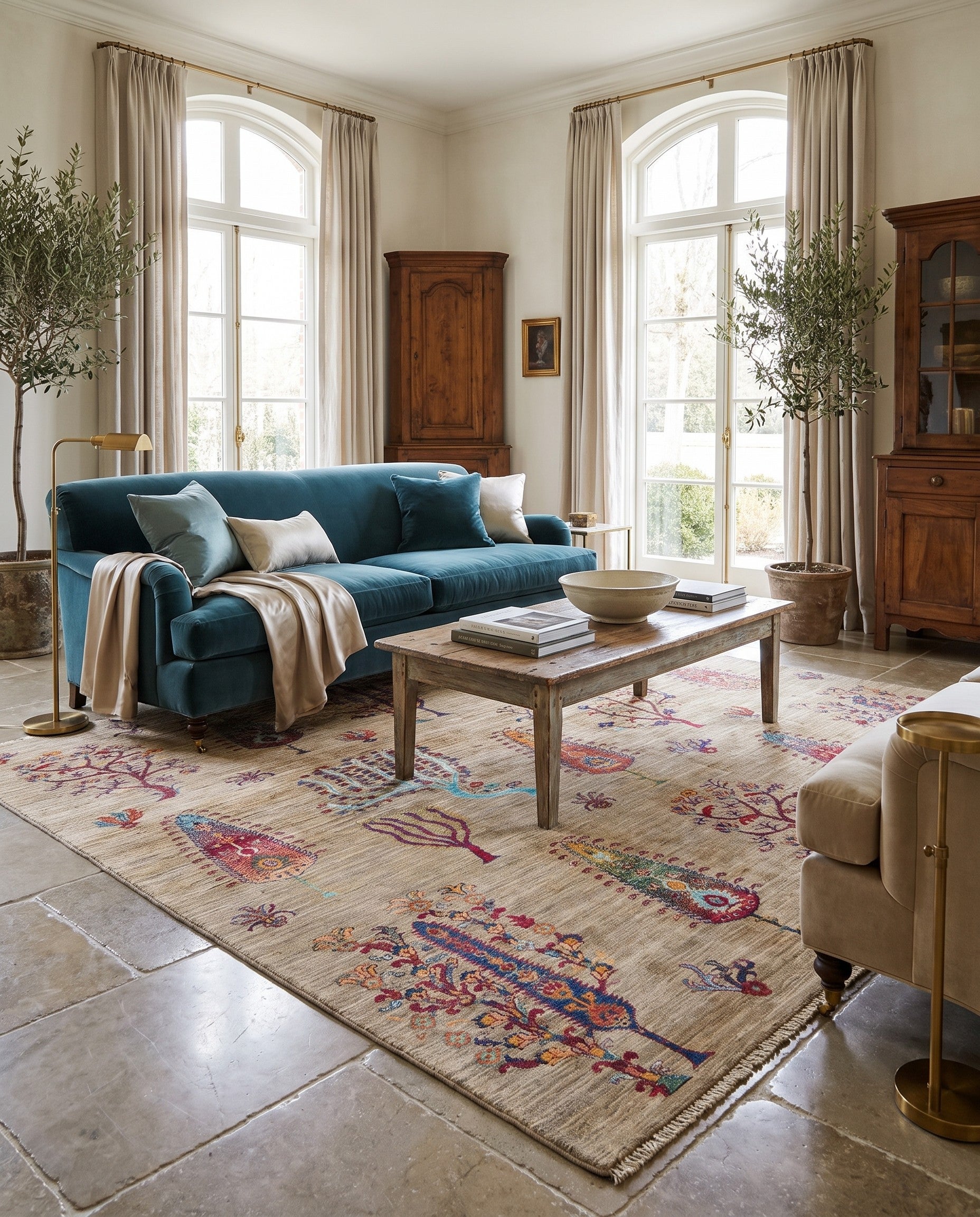 5' 8 x 7' 7 Hand Knotted Ariana Ziegler Rug