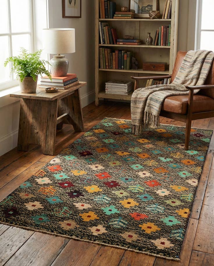 Detail image of 2' 10 x 4' 10 Hand Knotted Balouch Wool Rug