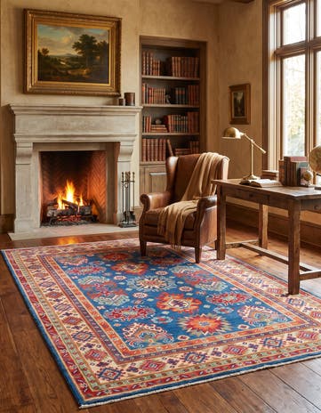 4' x 5' 11 Hand Knotted Kazak Rug